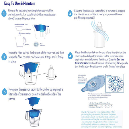 NEW WAVE ALKALINE PLUS LEAD REMOVAL PITCHER