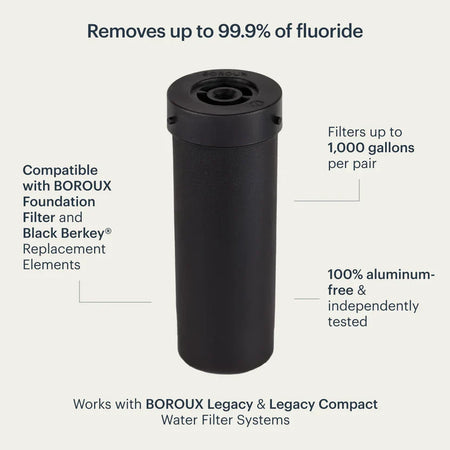 BOROUX Proactive™ Fluoride Add-On Filter — detail