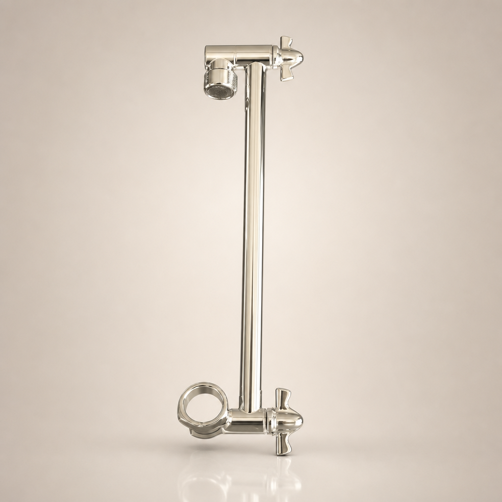 Shower Extension Arm – Stainless Steel | 10" Stainless Steel Adjustable Shower Extension Arm