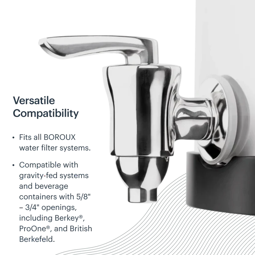 Stainless Steel Spigot — in use