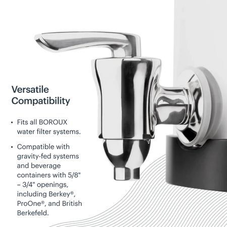 Stainless Steel Spigot — in use