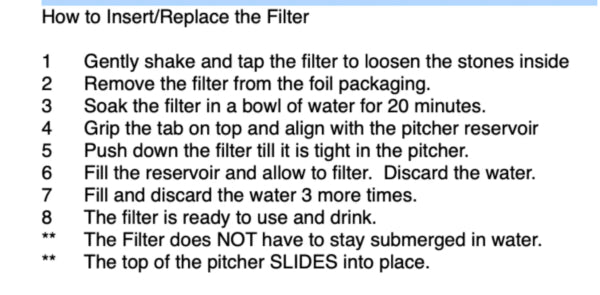 Therasage TheraH2O Pitcher